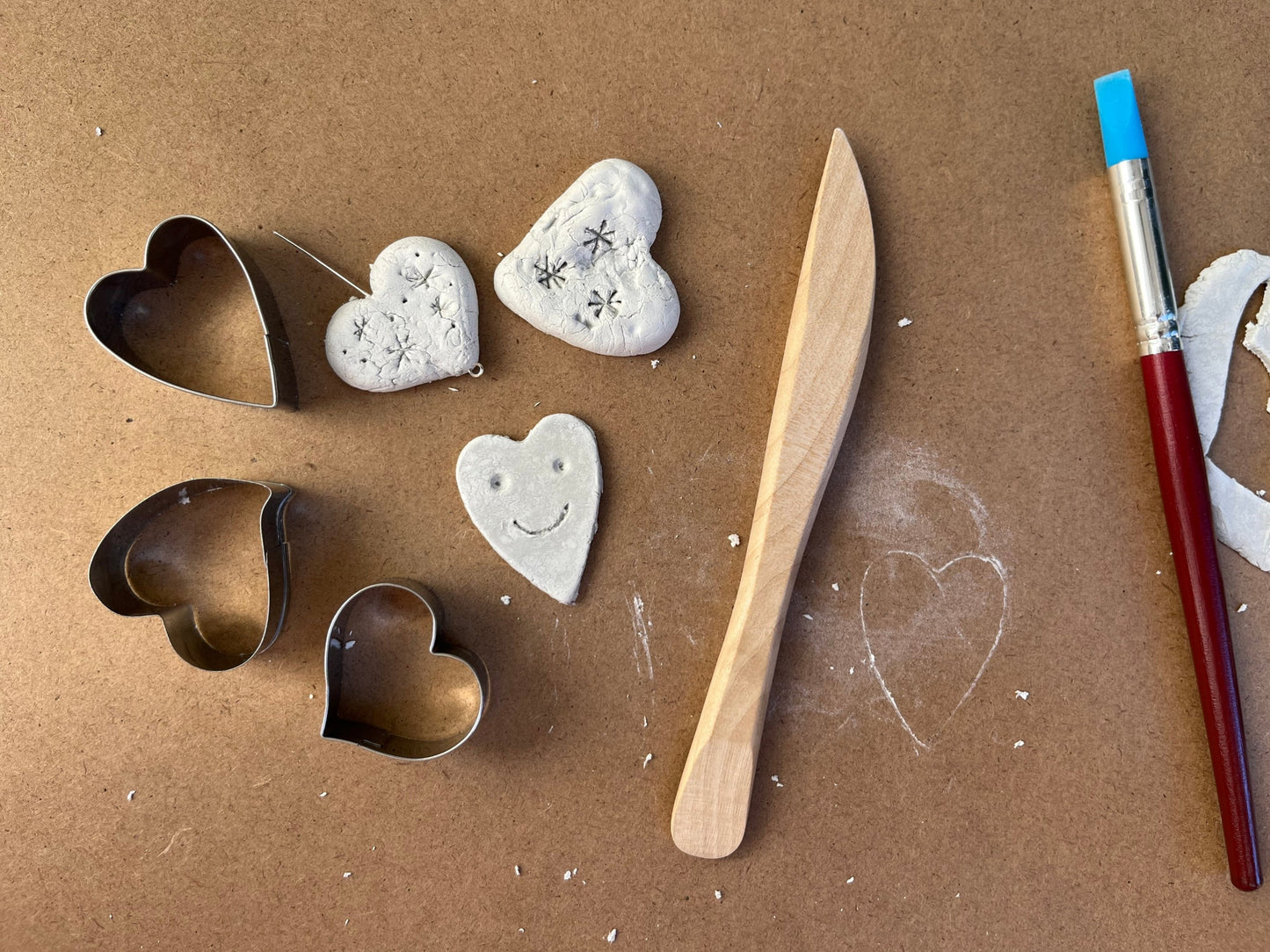 Cherished Hearts: Air-Dry Clay Jewelry Making Workshop